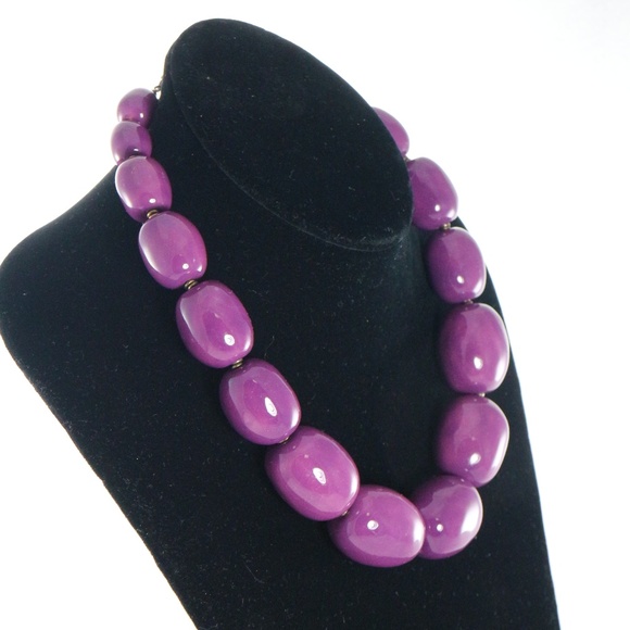KAZURI Charleston Violet' 18 in Handmade Necklace - Picture 3 of 7